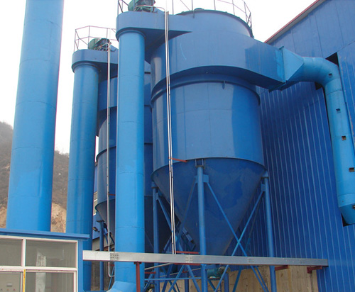 Mechanical rotary reverse blowing flat bag dust collector